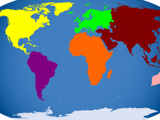 World Map - Continents