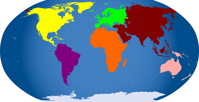 World Map - Continents